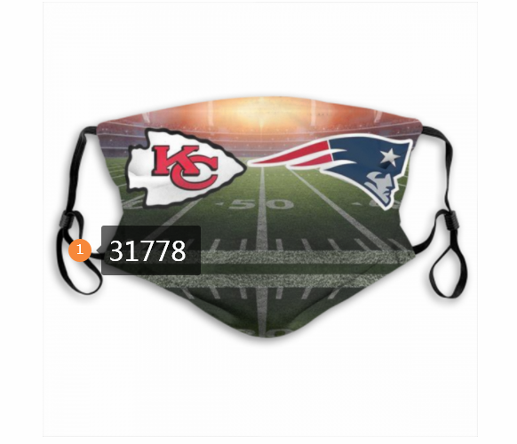 NFL Kansas City Chiefs  1772020 Dust mask with filter
